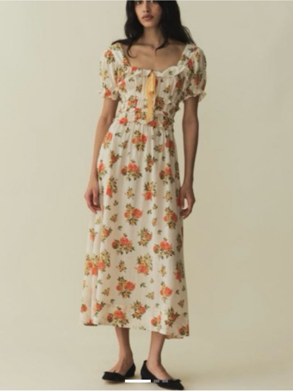 Doen Women's Metallic Orangerie Floral Print Clarinet Dress NWT XXL